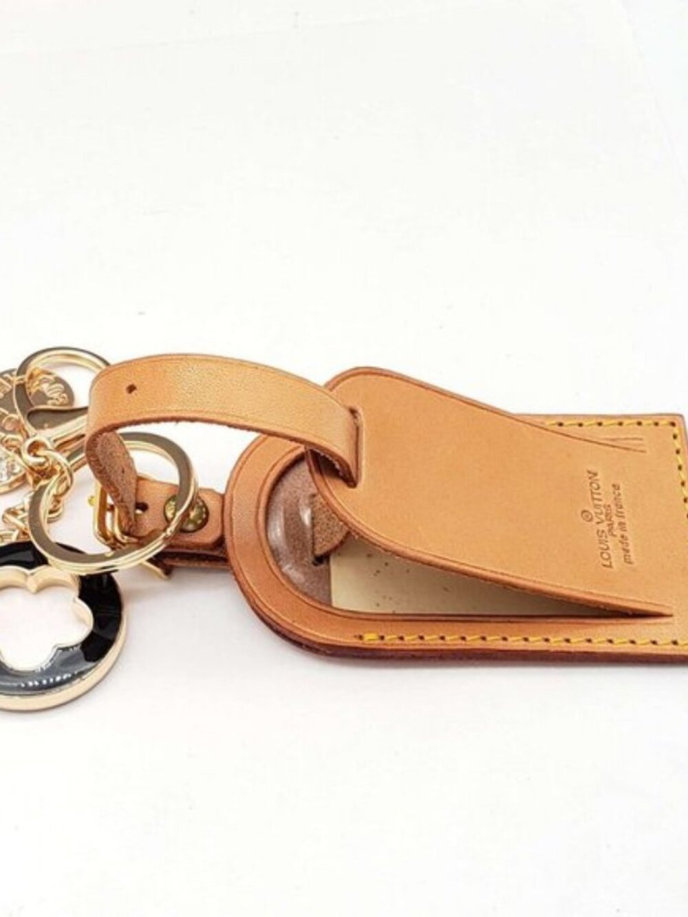 Authentic Louis Vuitton Luggage tag with Unbranded Keychain, Keycharm - Picture 7 of 8